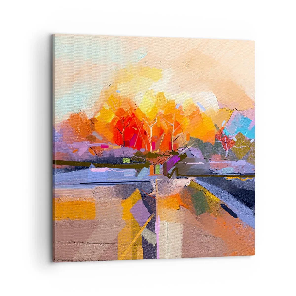 Impression sur toile - Image sur toile - L'automne est arrivé - 60x60 cm