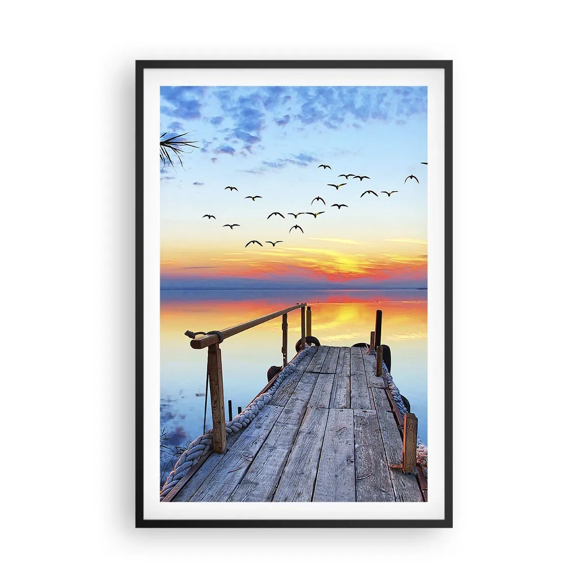 Affiche dans un cadre noir - Poster - Il est temps de rentrer... - 61x91 cm