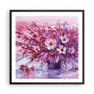 Affiche dans un cadre noir - Poster - Innocence et passion - 60x60 cm