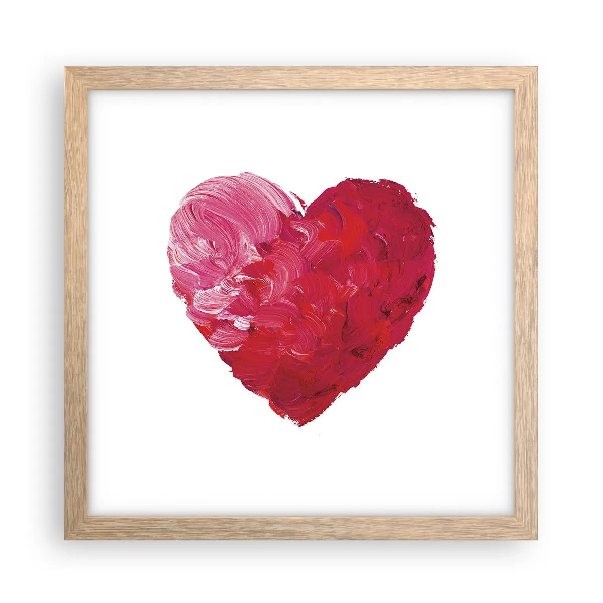 Affiche dans un chêne clair - Poster - All you need is love - 30x30 cm