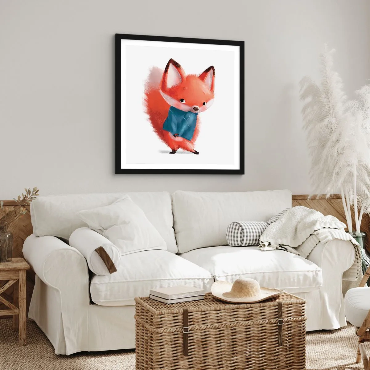 Affiche dans un cadre noir - Poster - Est-ce que ça me va? - 40x40 cm