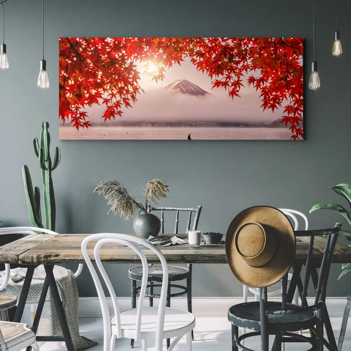 Impression sur toile - Image sur toile - Dans le climat japonais - 100x40 cm