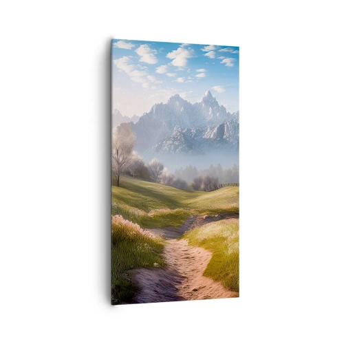Impression sur toile - Image sur toile - Vallée idyllique - 65x120 cm