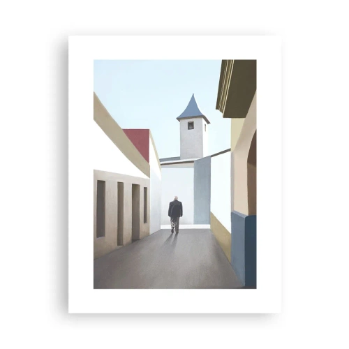Affiche - Poster - Une promenade ensoleillée - 30x40 cm