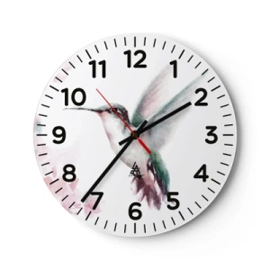 Horloge murale - Pendule murale - Immortalisé dans un battement - 30x30 cm