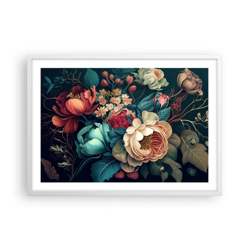 Affiche dans un cadre blanc - Poster - le charme du 19ème siècle - 70x50 cm