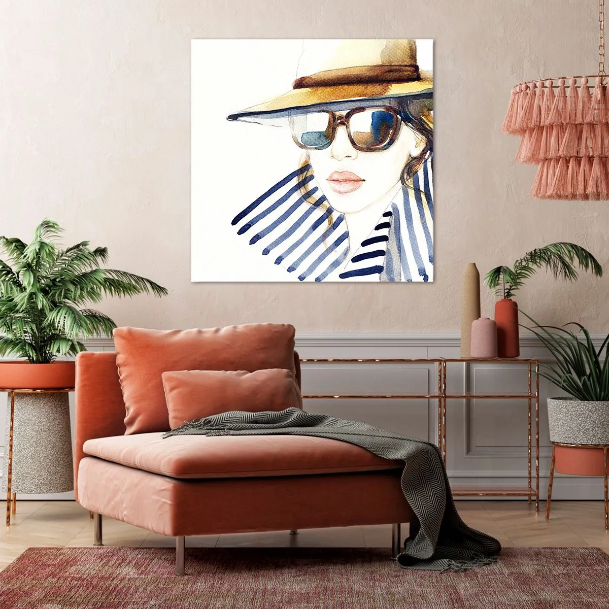 Impression sur toile - Image sur toile - La Floride vous souhaite la bienvenue ! - 40x40 cm