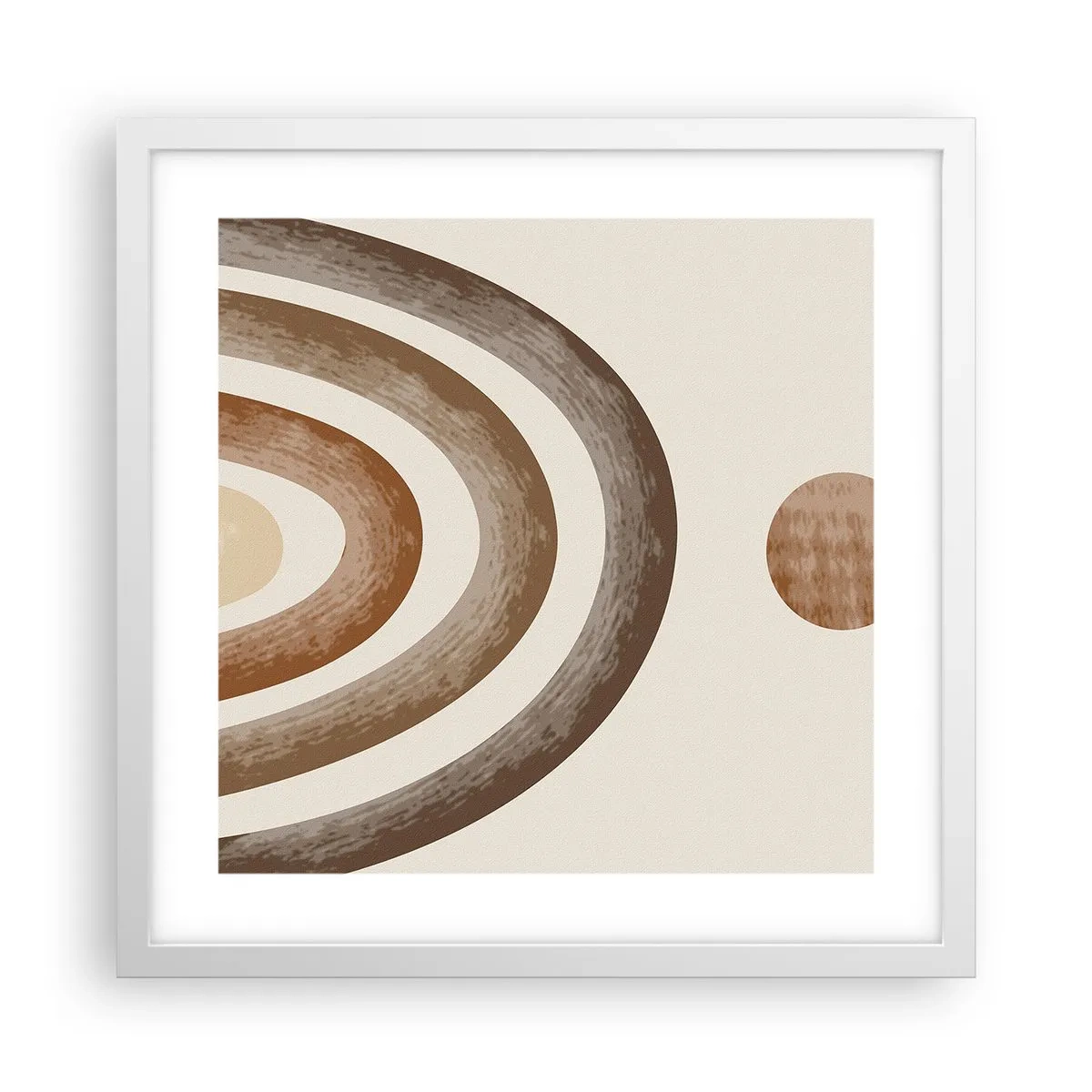 Affiche dans un cadre blanc - Poster - Dans une galaxie lointaine - 40x40 cm