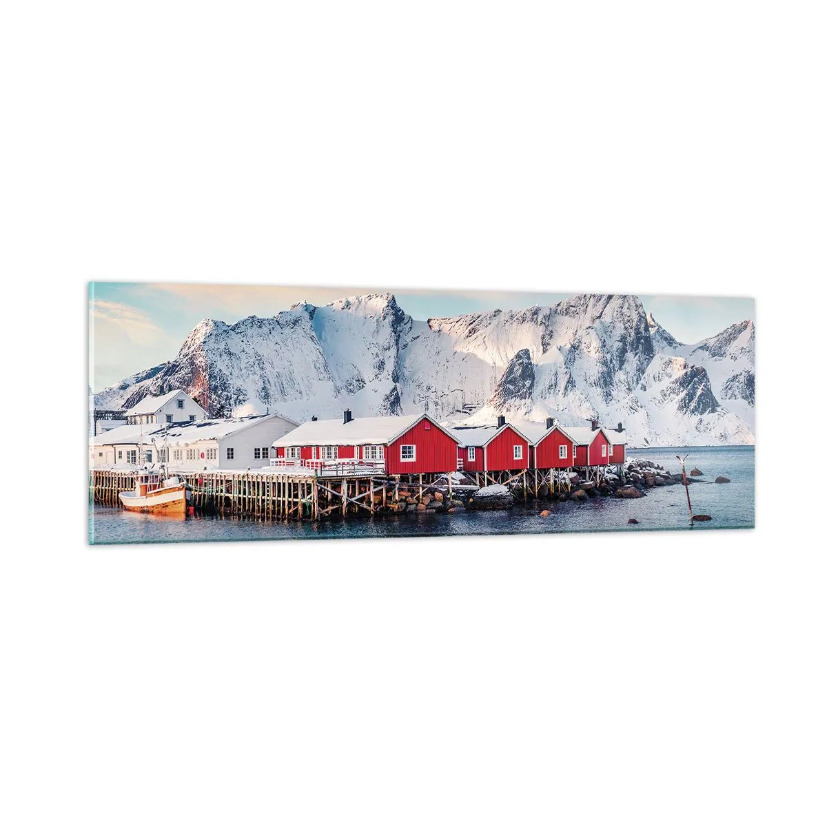 Impression sur verre - Image sur verre - Retraite dans le nord - 90x30 cm