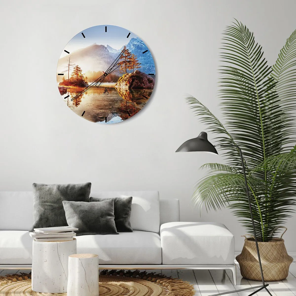 Horloge murale - Pendule murale - La nature sous un nouveau jour - 40x40 cm