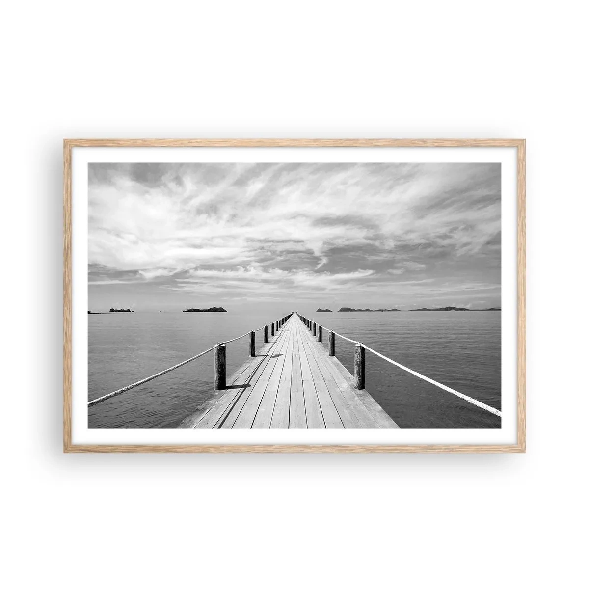 Affiche dans un chêne clair - Poster - Et peut-être un voyage... - 91x61 cm