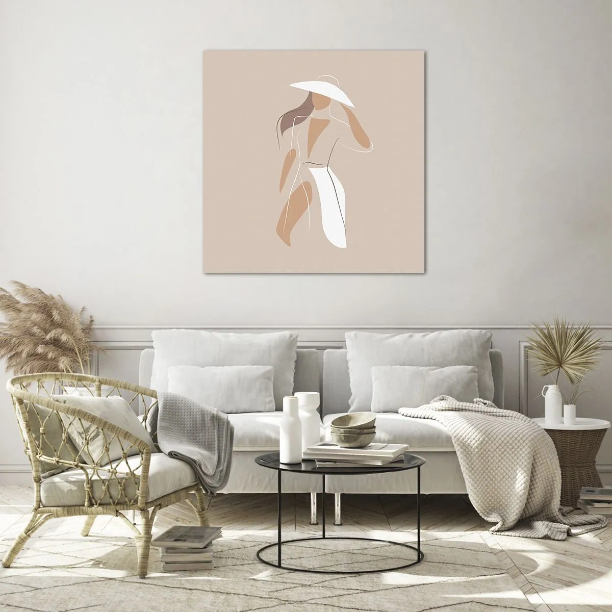 Impression sur verre - Image sur verre - Lea mode est un jeu - 60x60 cm