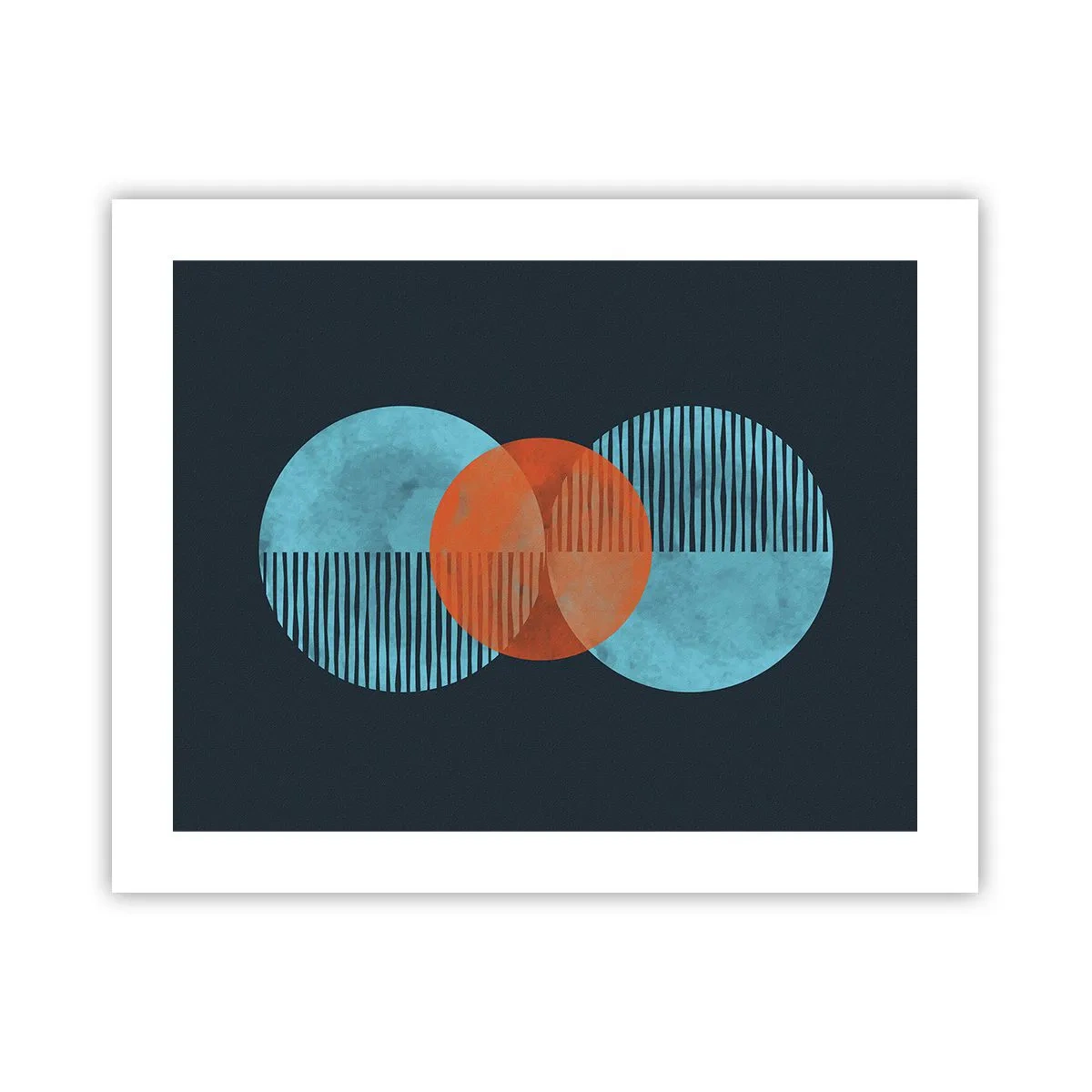 Affiche - Poster - Composition symétrique - 50x40 cm