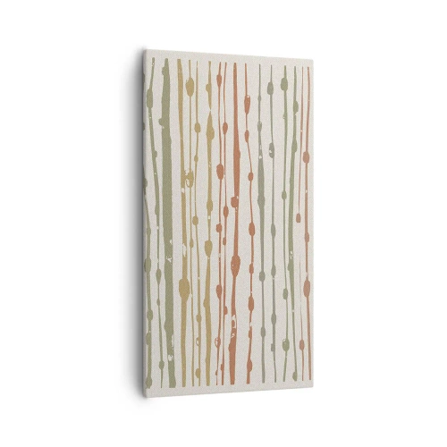 Impression sur toile - Image sur toile - Notation musicale des couleurs - 55x100 cm