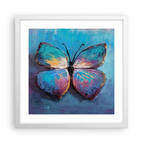 Affiche dans un cadre blanc - Poster - Dans toute sa splendeur - 40x40 cm