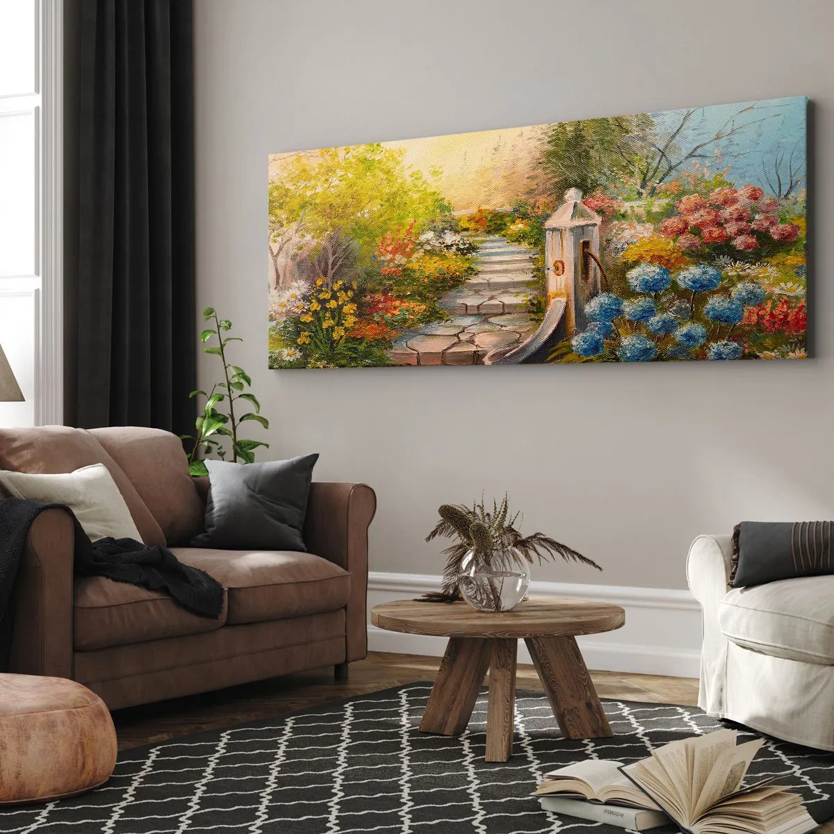 Impression sur toile - Image sur toile - En pleine floraison - 100x40 cm