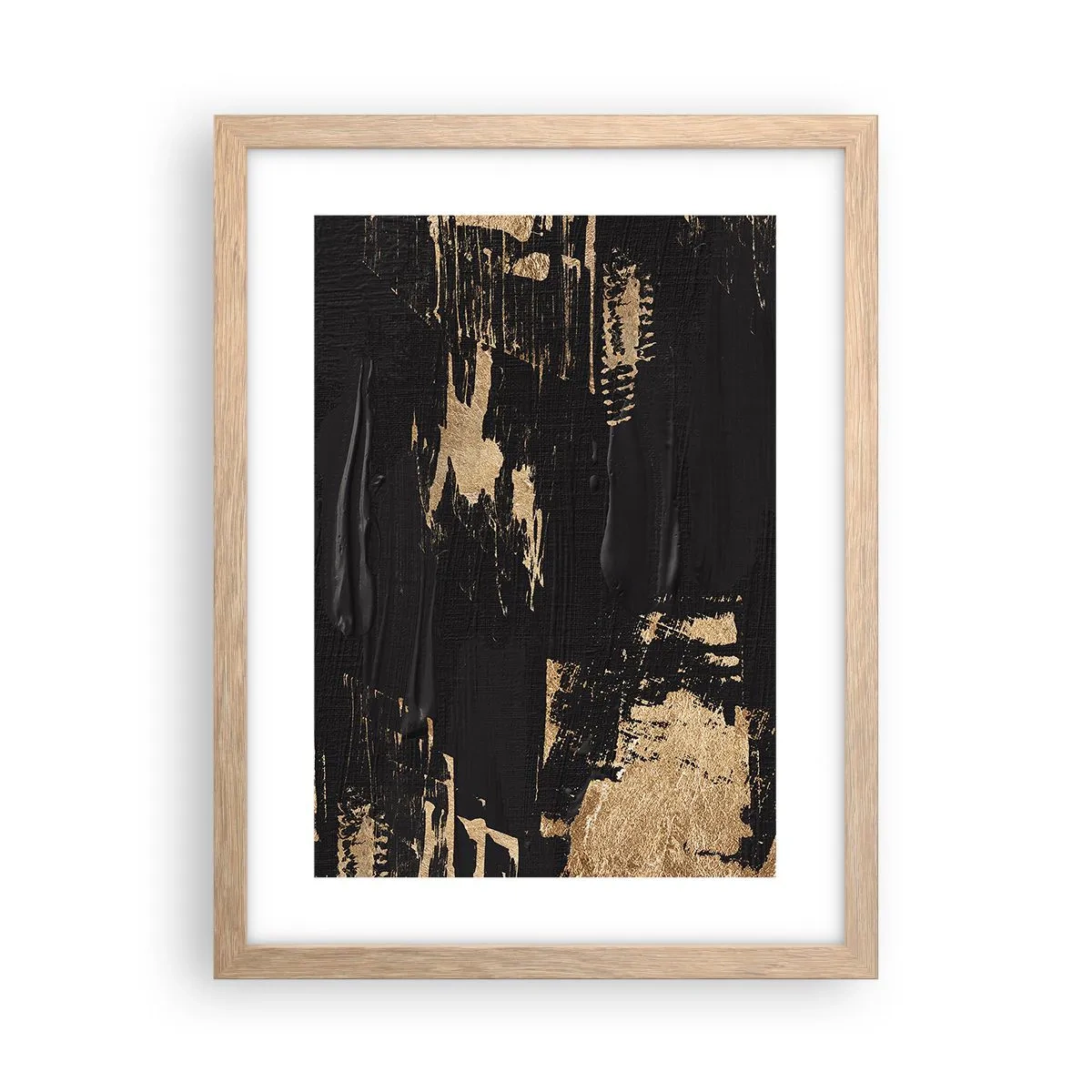 Affiche dans un chêne clair - Poster - Empreinte du toucher - 30x40 cm