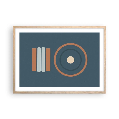 Affiche dans un chêne clair - Poster - Essence des choses - 70x50 cm