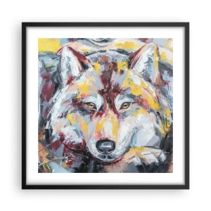 Affiche dans un cadre noir - Poster - En paix au milieu des siens - 50x50 cm