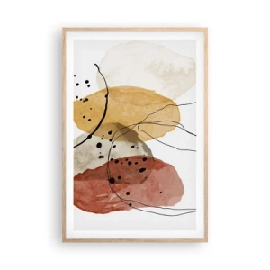 Affiche dans un chêne clair - Poster - Léger et transparent comme l'air - 61x91 cm