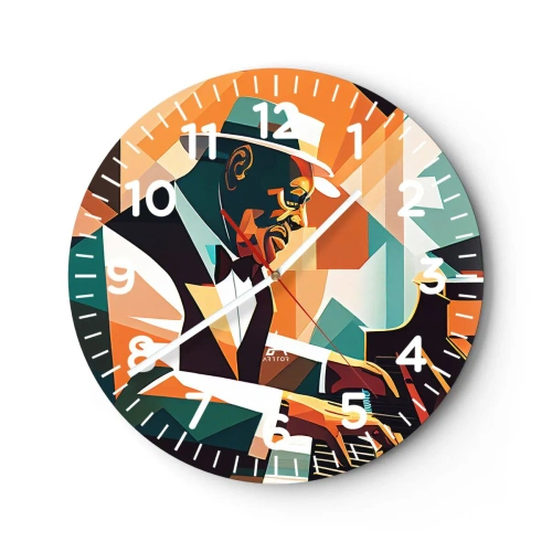 Horloge murale - Pendule murale - C’est tout le jazz - 30x30 cm