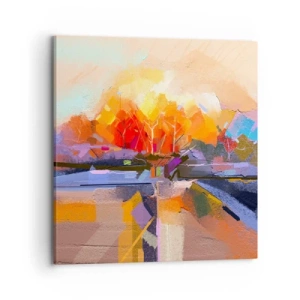 Impression sur toile - Image sur toile - L'automne est arrivé - 70x70 cm