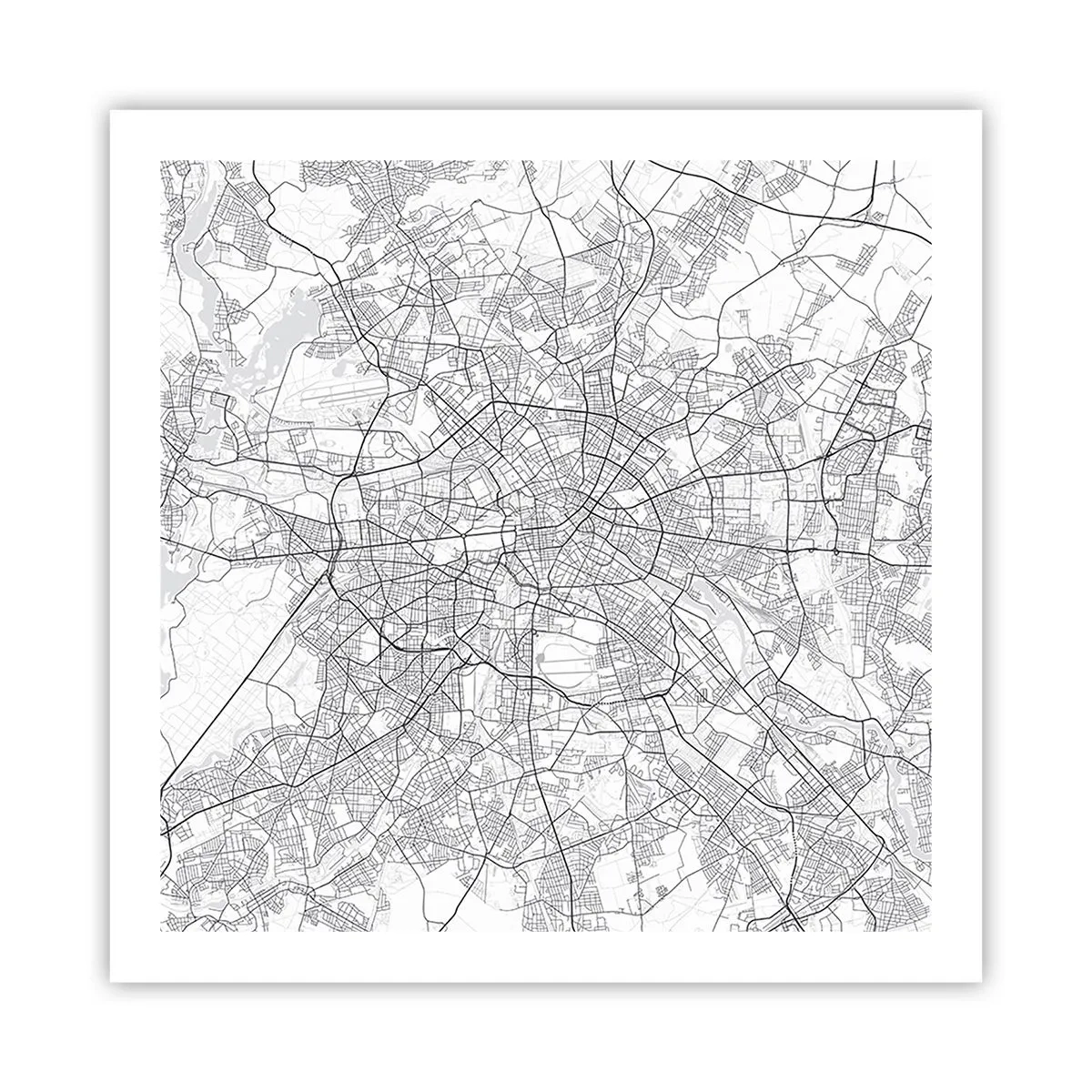 Affiche - Poster - Fleur de Berlin - 60x60 cm