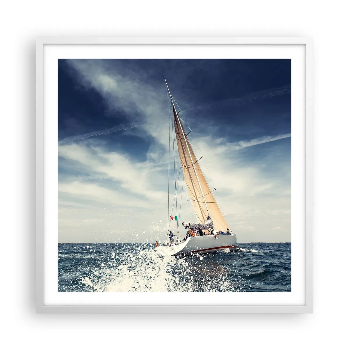 Affiche dans un cadre blanc - Poster - Ils ne nous rattraperont pas ! - 60x60 cm