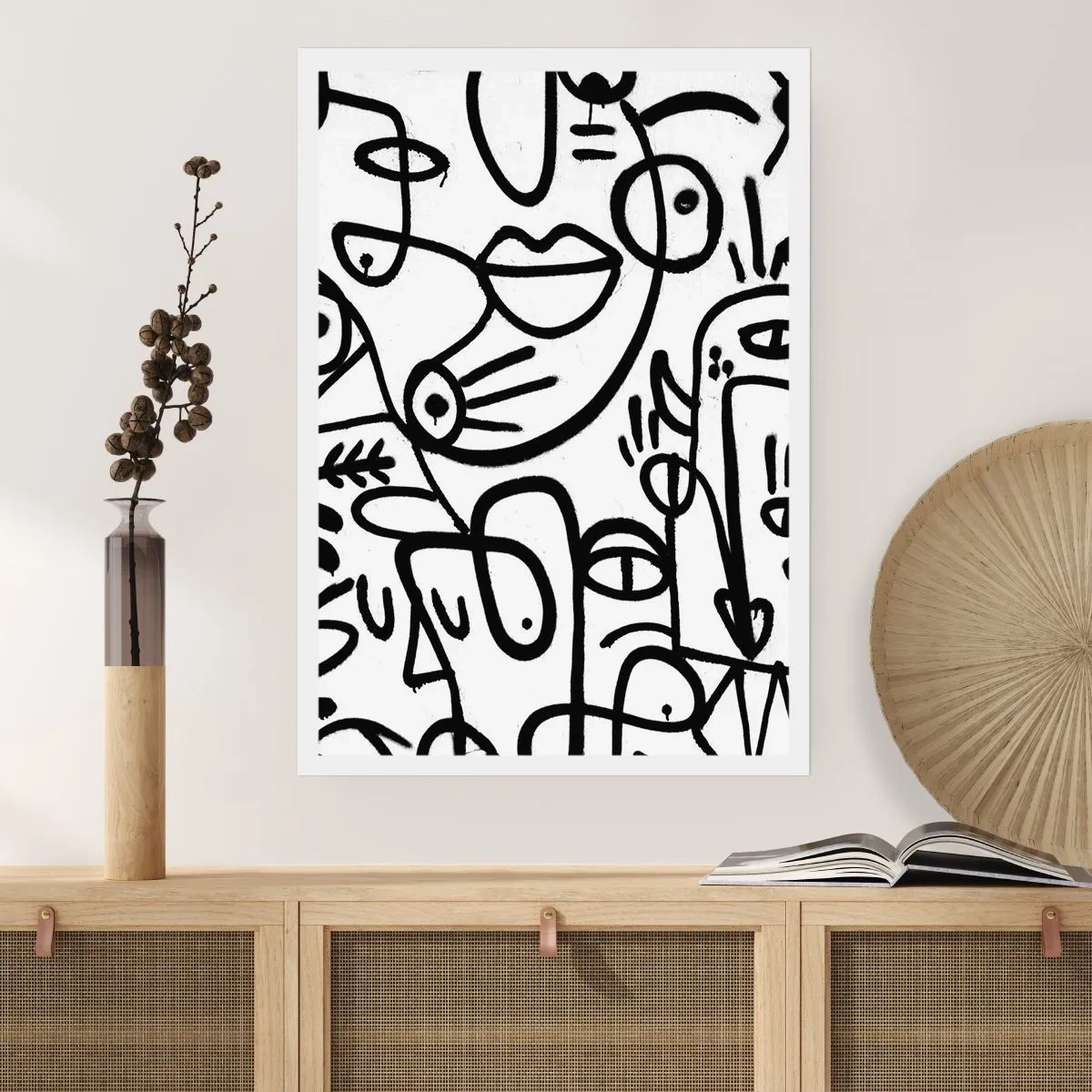 Affiche - Poster - Visages et mirages - 30x40 cm
