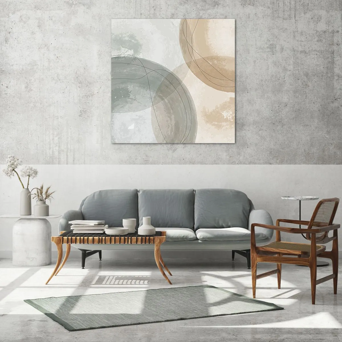 Impression sur verre - Image sur verre - Mondes pénétrants - 50x50 cm