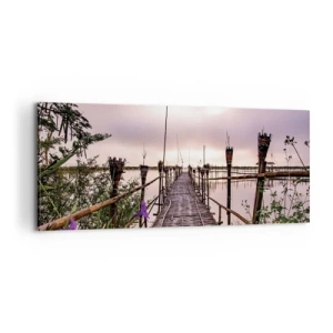 Impression sur toile - Image sur toile - Le silence et le calme d'Asie - 100x40 cm