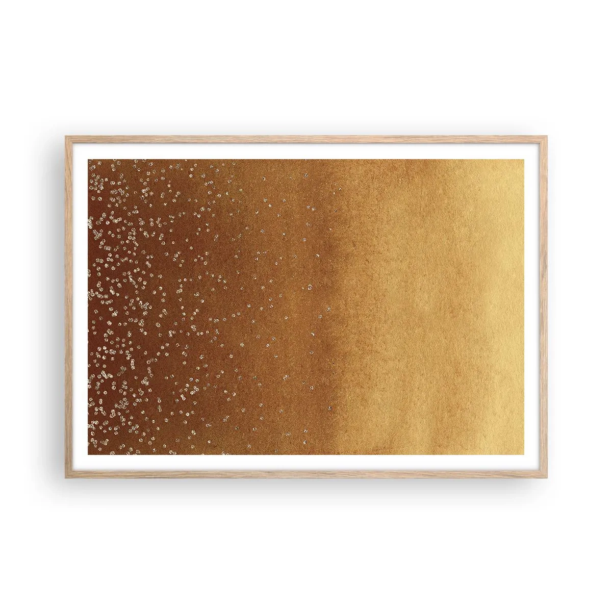 Affiche dans un chêne clair - Poster - Origine du monde - 100x70 cm