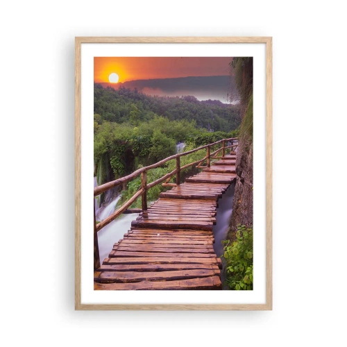 Affiche dans un chêne clair - Poster - La beauté au-delà de la croyance - 50x70 cm