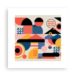 Affiche - Poster - Composition : jouer - 30x30 cm