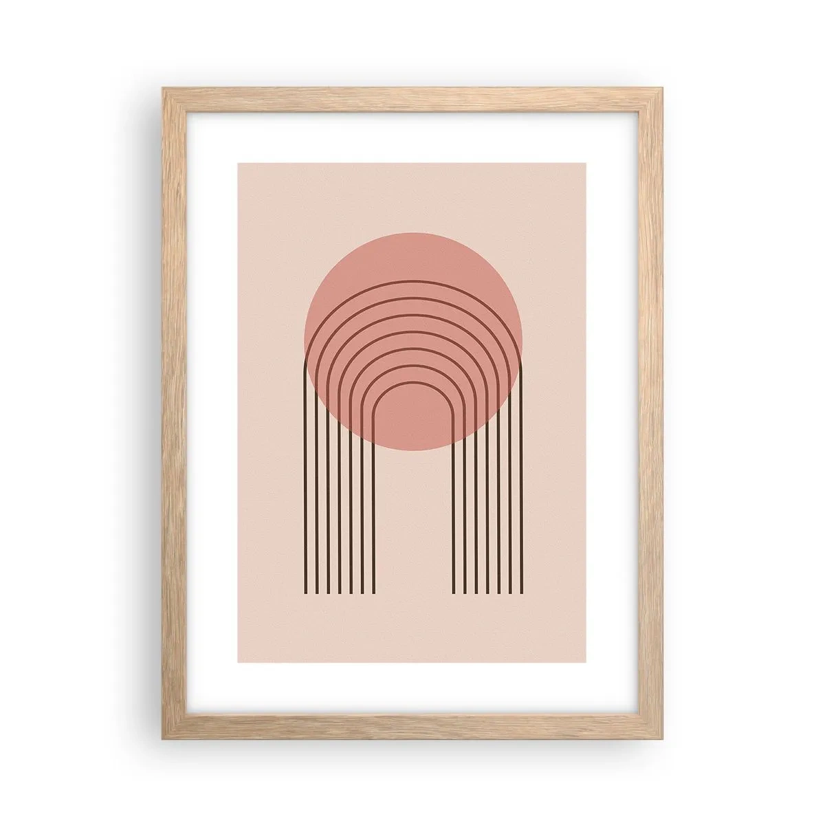 Affiche dans un chêne clair - Poster - Attraction irrésistible - 30x40 cm