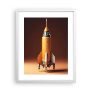 Affiche dans un cadre blanc - Poster - Ça commence par un rêve - 40x50 cm