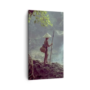 Impression sur toile - Image sur toile - Lier d'amitié avec la nature - 45x80 cm