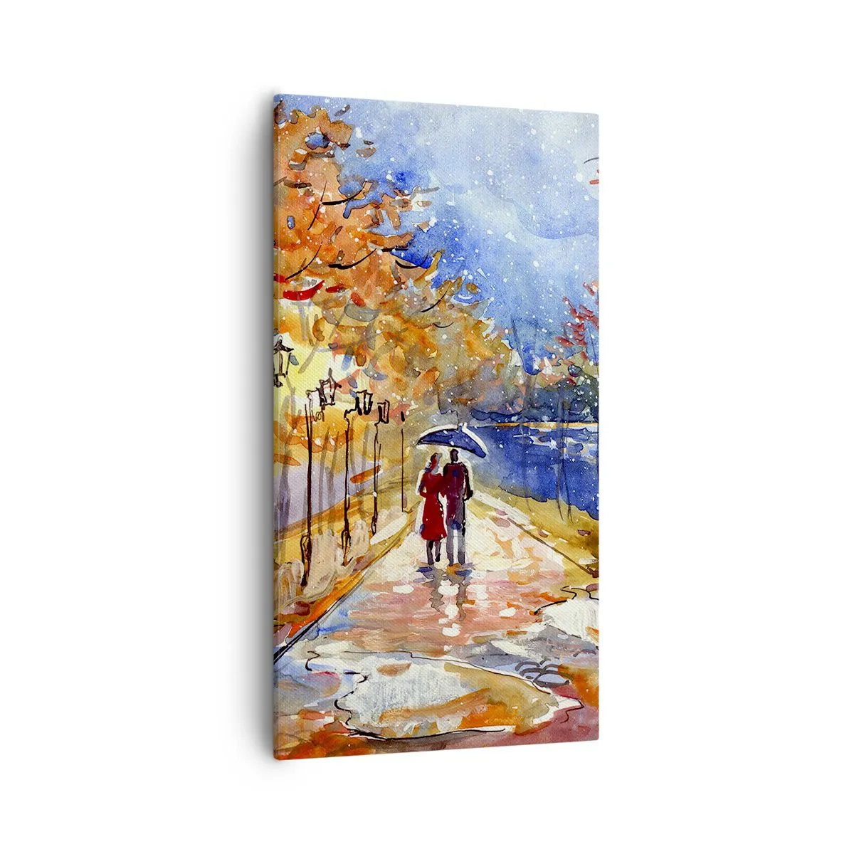 Impression sur toile - Image sur toile - Ensemble jusqu'au bout du temps - 55x100 cm