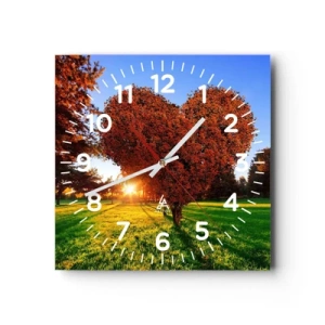 Horloge murale - Pendule murale - Et comment ne pas aimer tomber - 30x30 cm