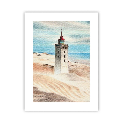 Affiche - Poster - Toujours regarder la mer - 30x40 cm