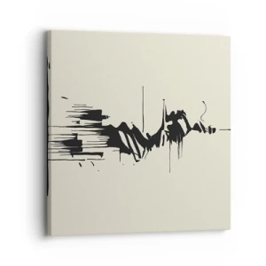 Impression sur toile - Image sur toile - Abstraction hâtive - 30x30 cm