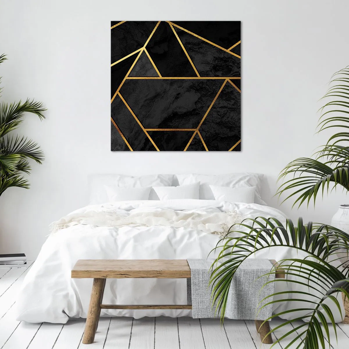 Impression sur toile - Image sur toile - Obscurité et éclat - 70x70 cm