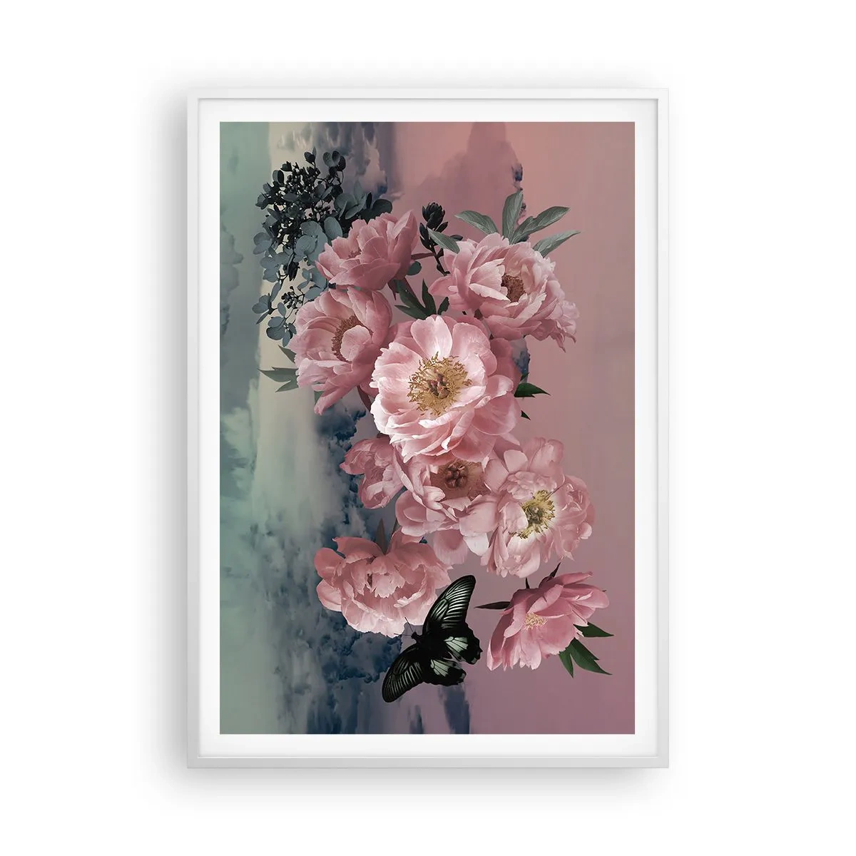 Affiche dans un cadre blanc - Poster - Pic du romantisme - 70x100 cm