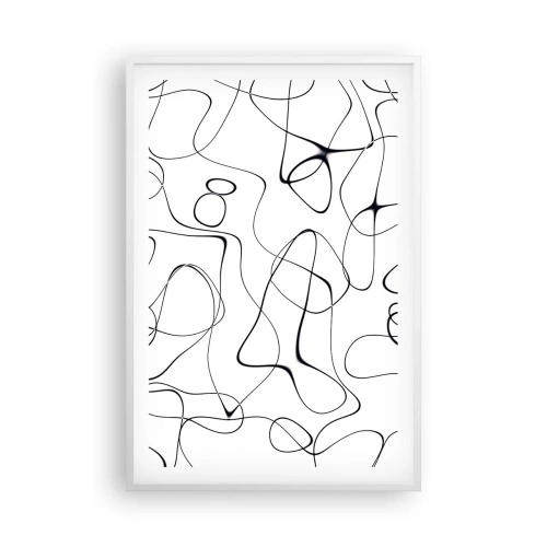 Affiche dans un cadre blanc - Poster - Le chemin de la vie, les voies du hasard - 61x91 cm