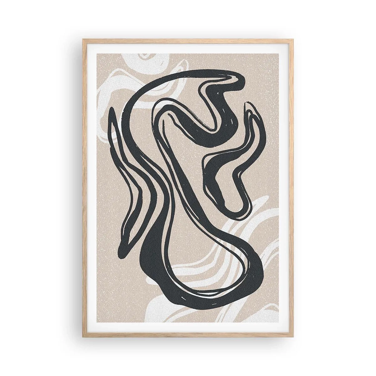 Affiche dans un chêne clair - Poster - Expression multipliée - 70x100 cm