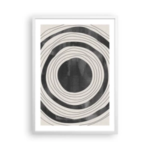 Affiche dans un cadre blanc - Poster - Droit au but - 50x70 cm