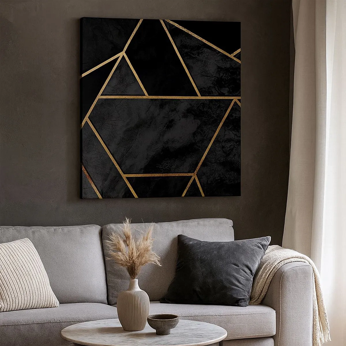 Impression sur toile - Image sur toile - Obscurité et éclat - 30x30 cm