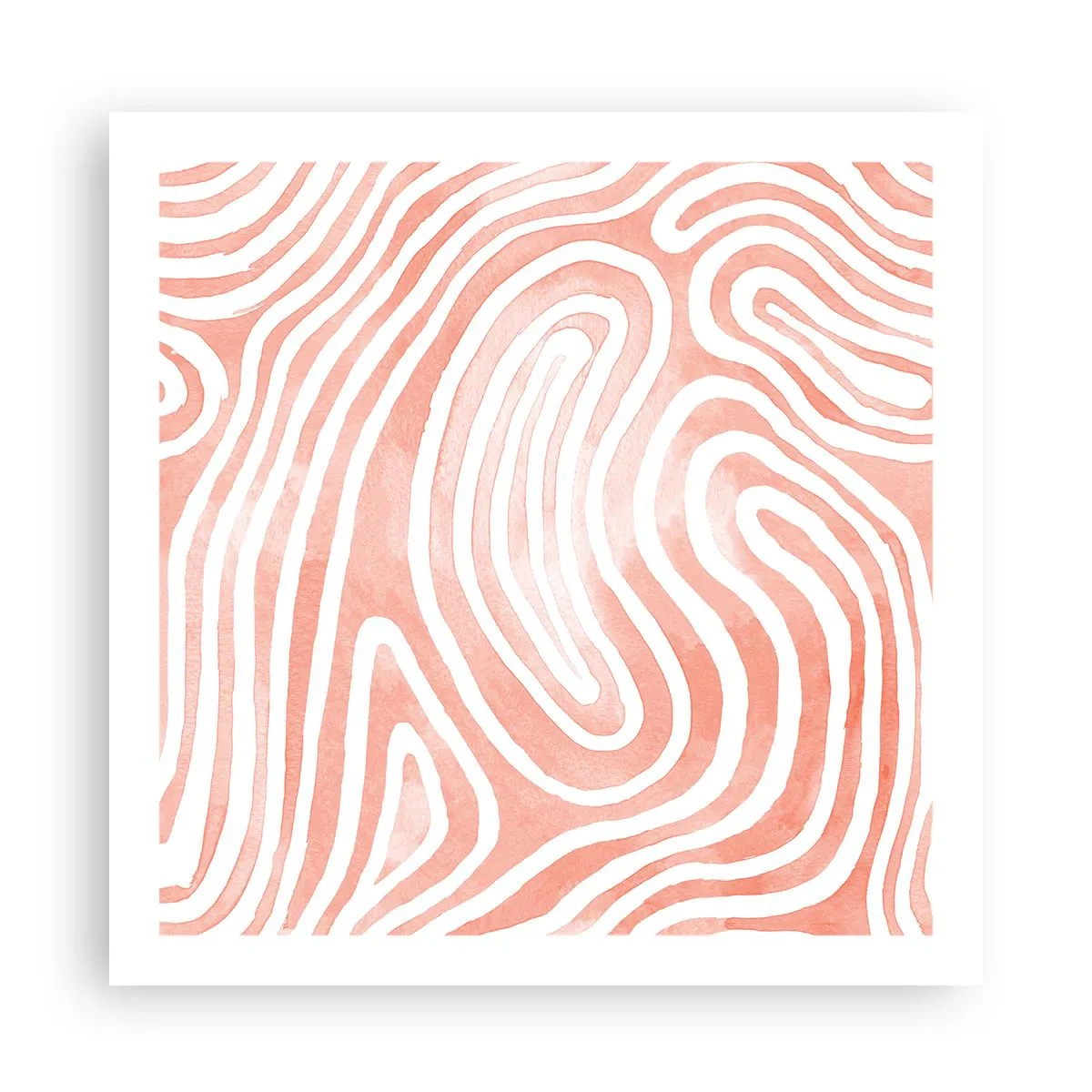 Affiche - Poster - Dans le labyrinthe de corail - 60x60 cm