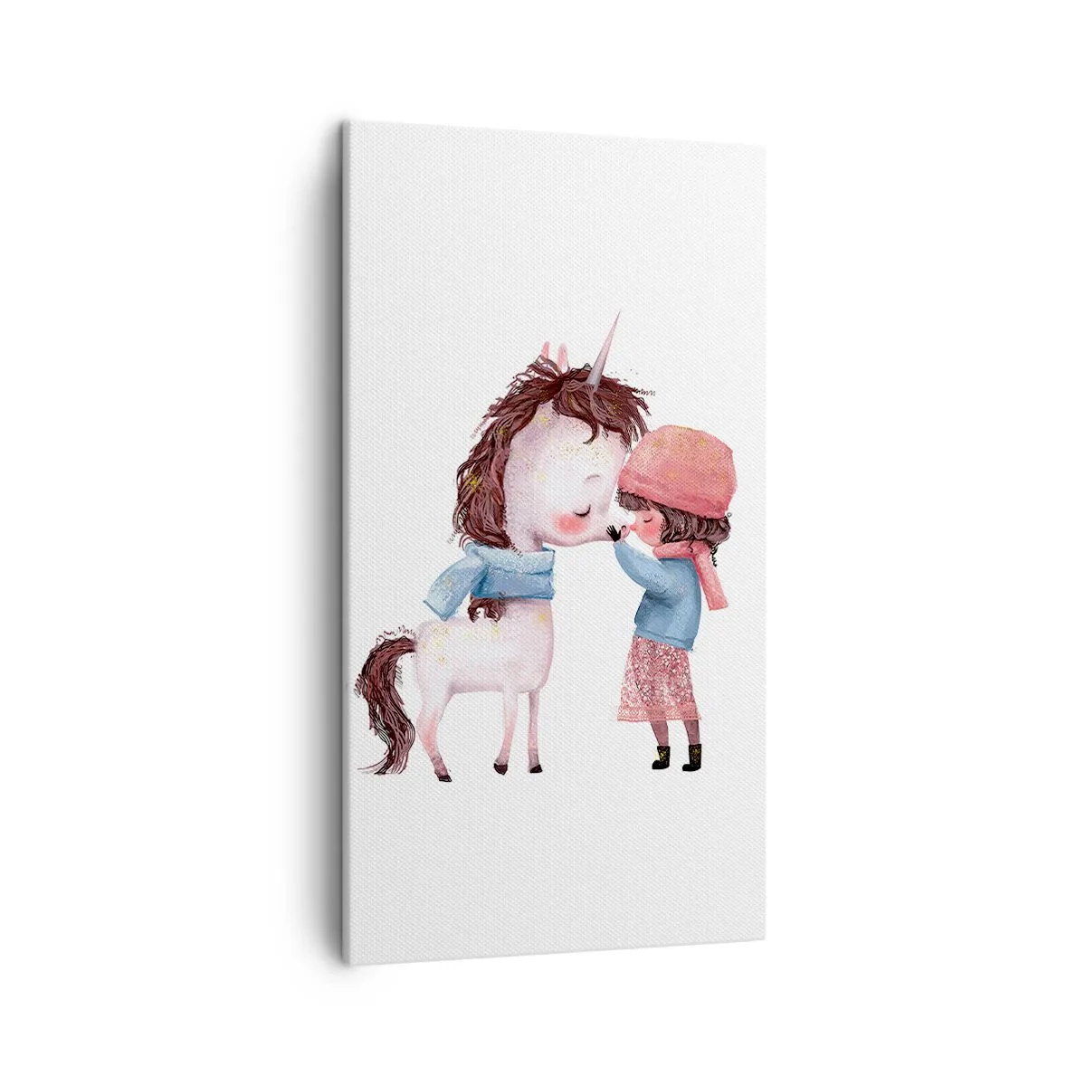 Impression sur toile - Image sur toile - Histoire d'hiver - 45x80 cm