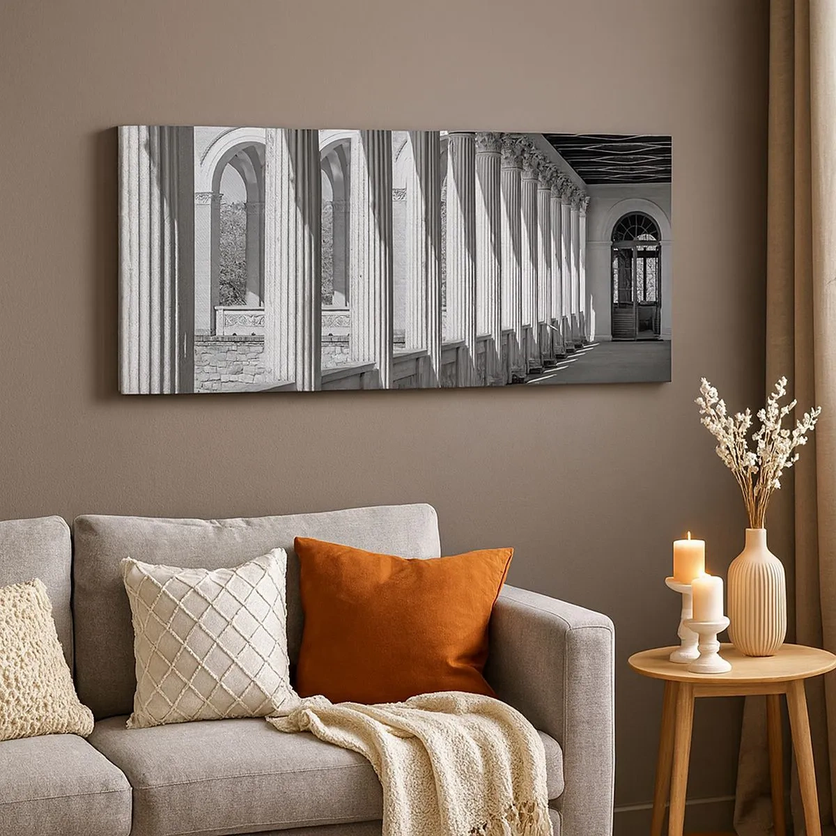 Impression sur toile - Image sur toile - Arcade ensoleillée - 100x40 cm